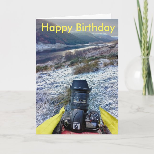 Carte d'anniversaire pour le photographe paysagist (Devant)