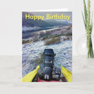 Carte d'anniversaire pour le photographe paysagist