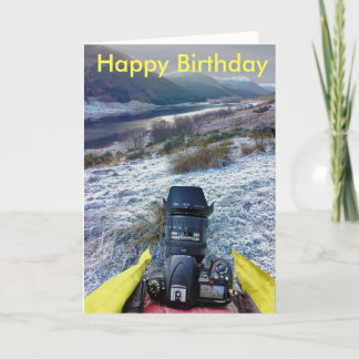 Carte d'anniversaire pour le photographe paysagist
