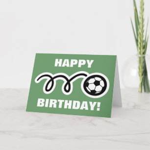 Carte d'anniversaire pour les fans de football