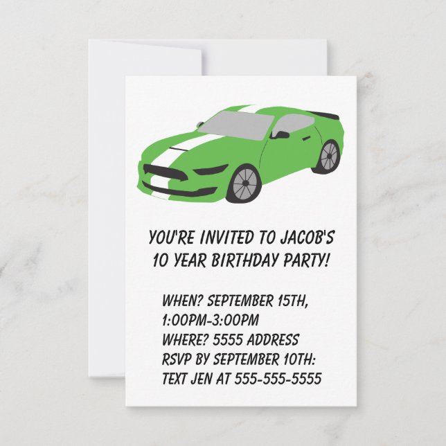 Carte d'anniversaire pour les garçons et les homme (Devant)