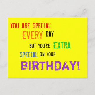 Carte d'anniversaire pour les personnes spéciales