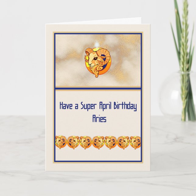 Carte d'anniversaire pour les porte-signes du Zodi (Devant)