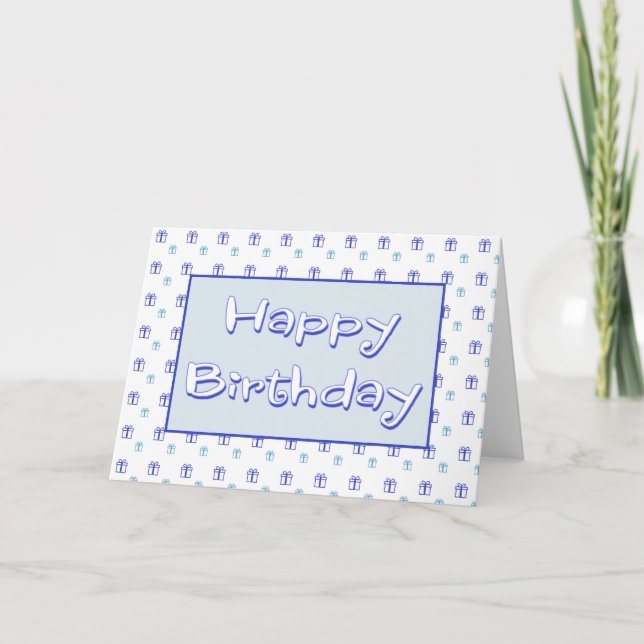 Carte d'anniversaire pour lui (Devant)