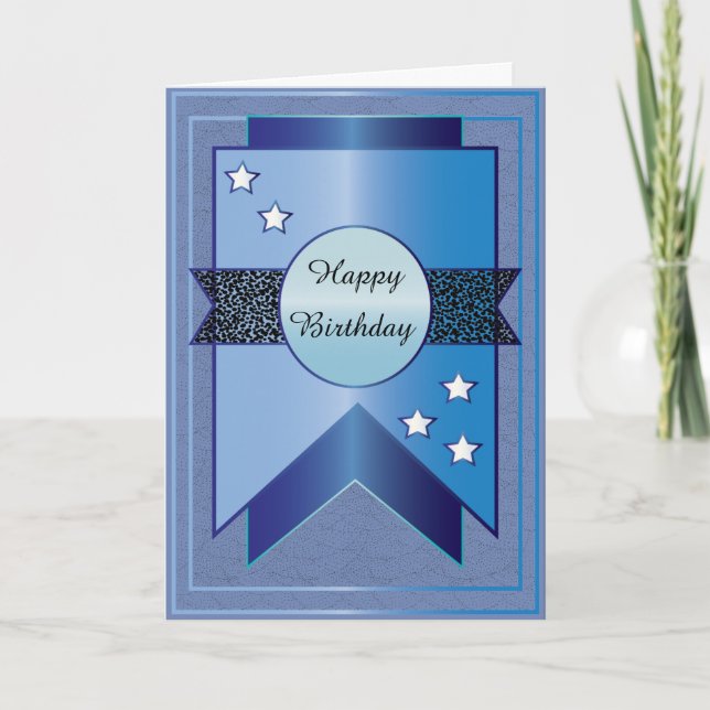 Carte d'anniversaire pour lui (Devant)