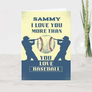 Carte D'Anniversaire Pour Lui, Carte De Baseball P
