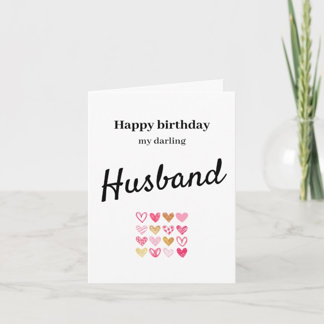 Carte d'anniversaire pour mari (Devant)