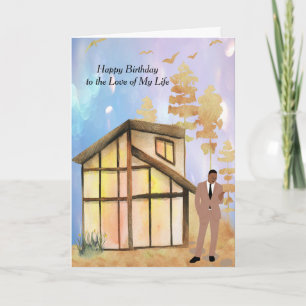 Carte d'anniversaire pour Mari noir