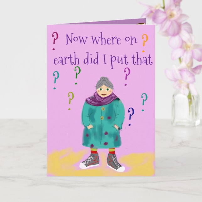 Carte d'anniversaire pour mémé (Orchidée)
