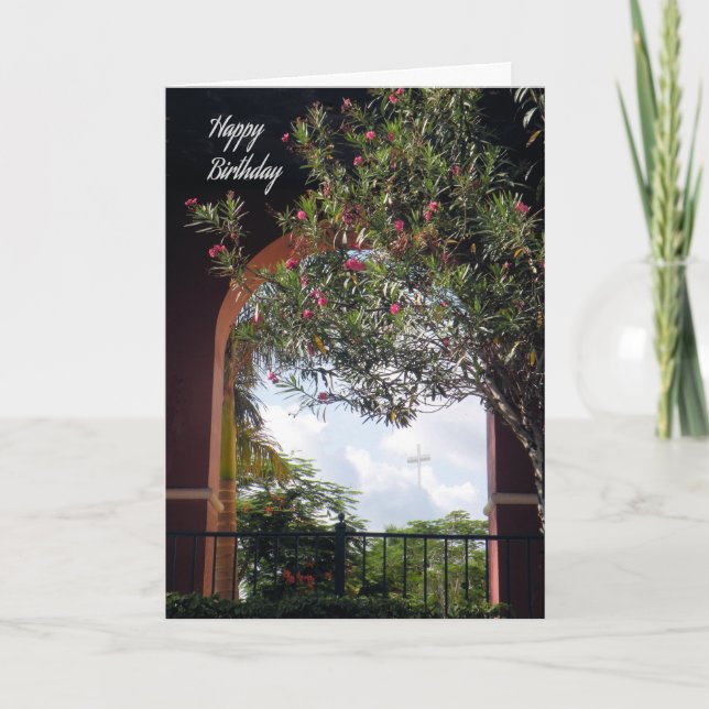 Carte d'anniversaire pour ministre (Devant)