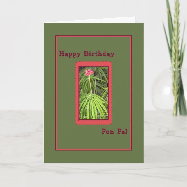Carte d'anniversaire pour Pen Pal (Devant)
