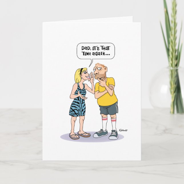 Carte d'anniversaire pour père senior amusant (Devant)