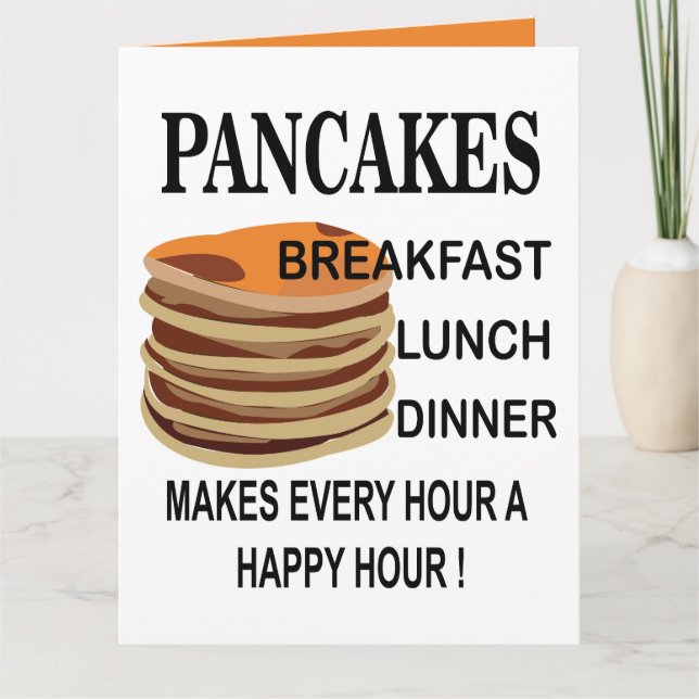 Carte d'anniversaire pour petit déjeuner aux panca (Devant)