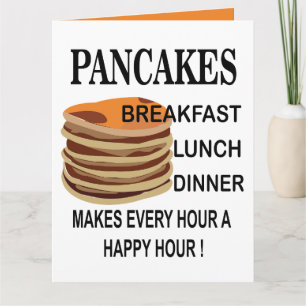 Carte d'anniversaire pour petit déjeuner aux panca