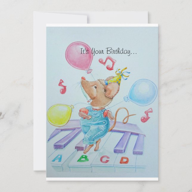 Carte d'anniversaire pour petits garçons (Devant)