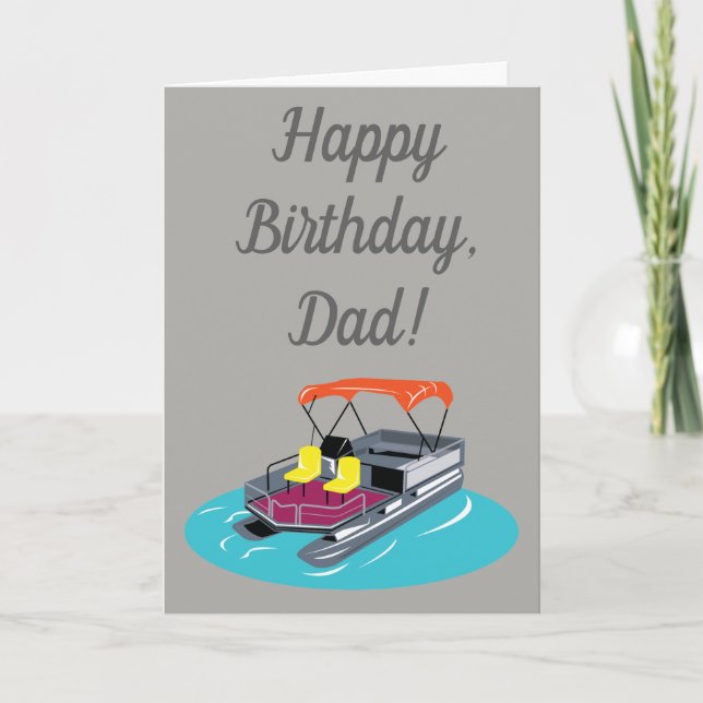 Carte d'anniversaire pour propriétaires de bateau  (Devant)