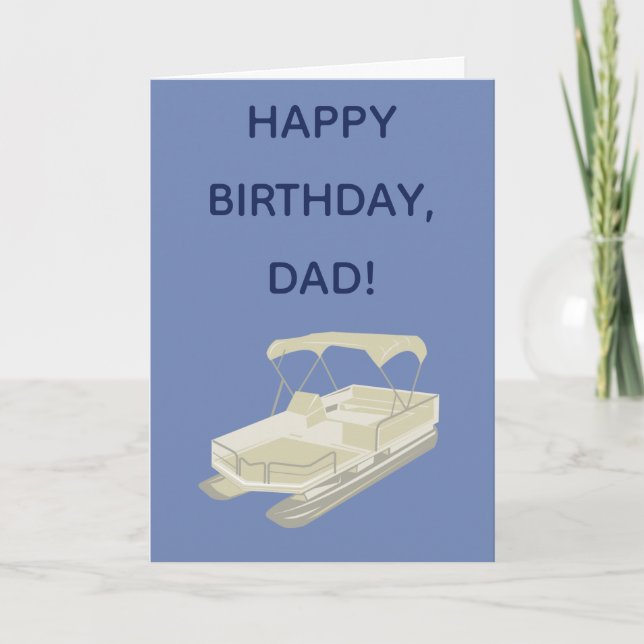 Carte d'anniversaire pour propriétaires de bateaux (Devant)