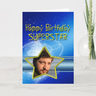 Carte d'anniversaire pour Superstar