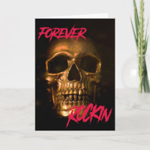 Carte d'anniversaire pour toujours rockin