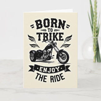 Carte d'anniversaire pour trike d'aventure