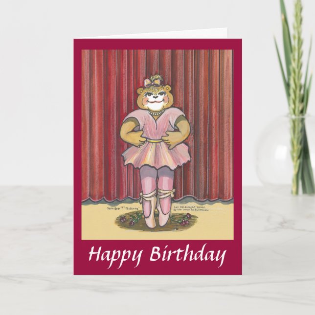 Carte d'anniversaire pour un danseur (Devant)