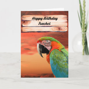 Carte d'anniversaire pour un enseignant masculin o