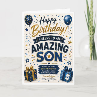 Carte d'anniversaire pour un fils incroyable