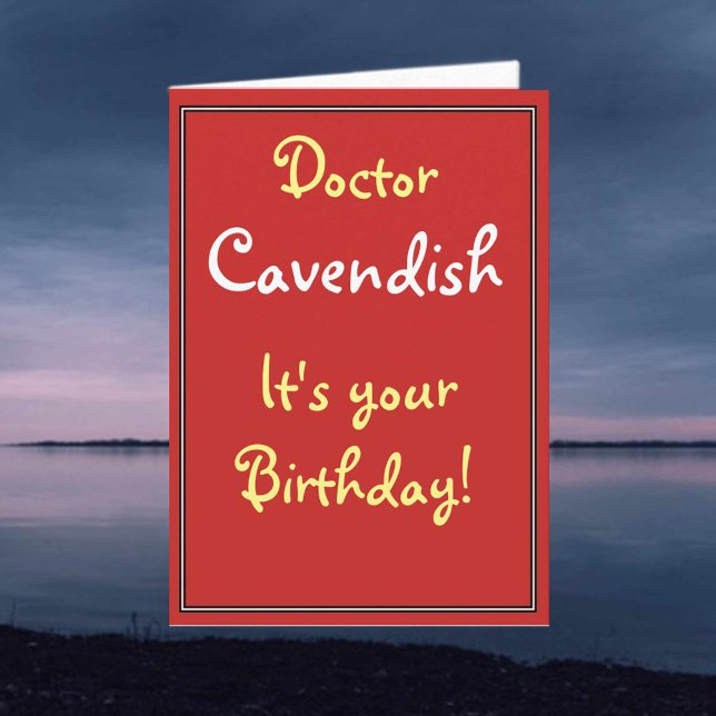 Carte d'anniversaire pour un médecin (Créateur téléchargé)