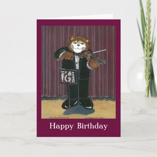 Carte D Anniversaire Pour Un Musicien Zazzle Ca