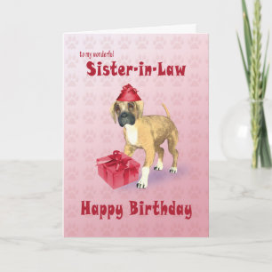 Carte d'anniversaire pour une belle-soeur avec un 