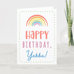 Carte d'anniversaire pour Yebba
