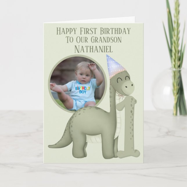 Carte d'anniversaire première année avec ouverture (Devant)