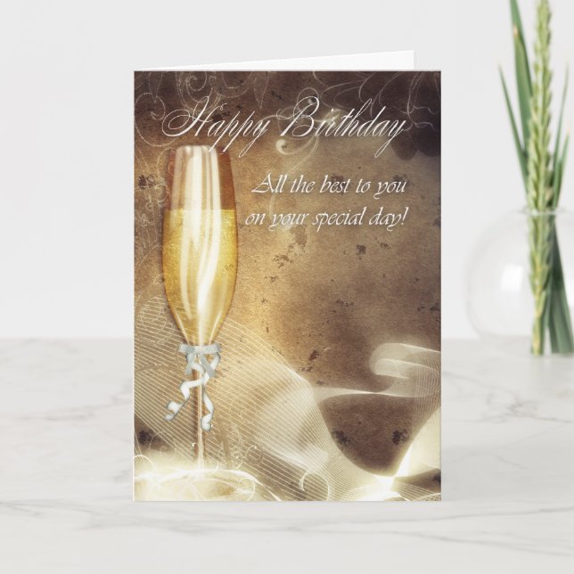 Carte d'anniversaire professionnelle classique - C (Devant)