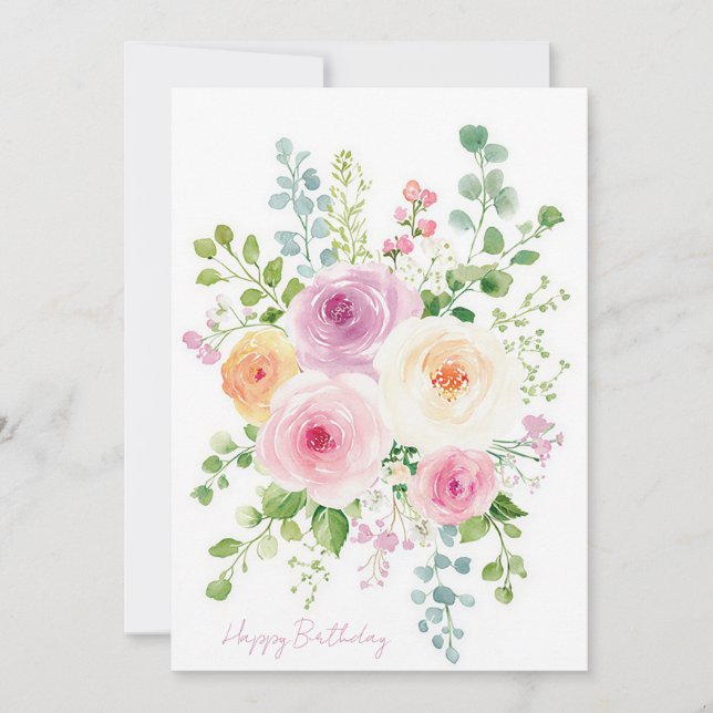 Carte d'anniversaire professionnelle personnalisée (Devant)