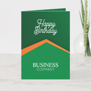 Carte d'anniversaire professionnelle pour entrepri
