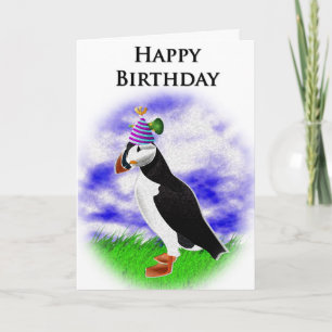 Carte d'anniversaire Puffin