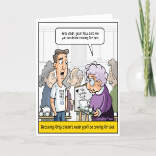 Carte d'anniversaire Punny 40e