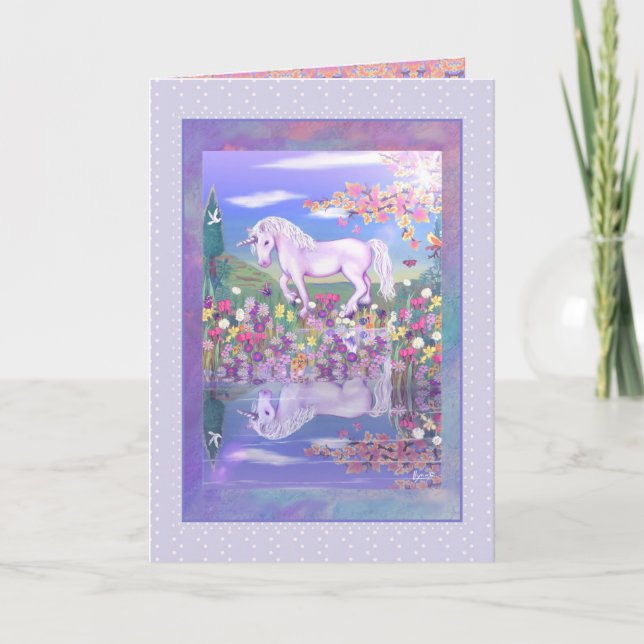 Carte d'anniversaire Purple Paradise (Devant)