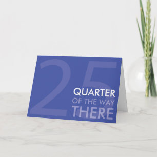 Carte d'anniversaire quarte heureuse de siècle