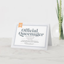 Carte d'anniversaire Queenager