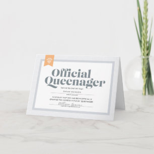 Carte d'anniversaire Queenager
