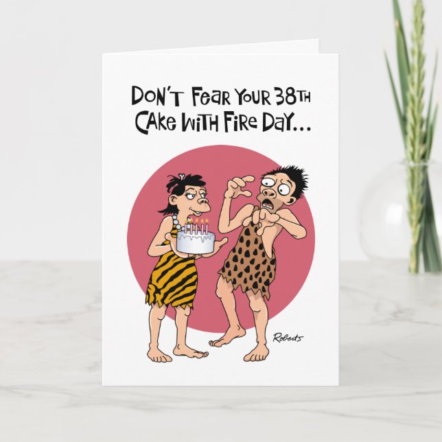 Carte d'anniversaire rassurante 38e pour Homme (Devant)