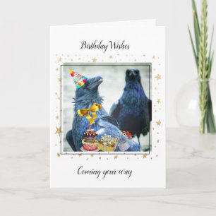 Carte d'anniversaire Raven amusant