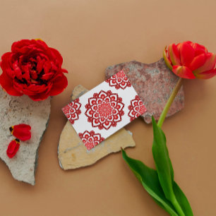 Carte d'anniversaire Red Dot Mandala