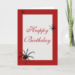Carte d'anniversaire Redback Spider
