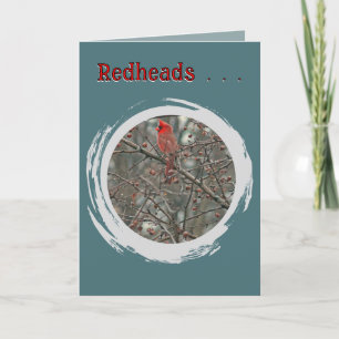 CARTE D'ANNIVERSAIRE "REDHEADS"