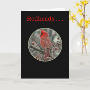 Carte d'anniversaire "REDHEADS ARE UNIQUE AND SPEC
