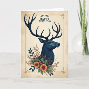 Carte d'anniversaire Regal Stag