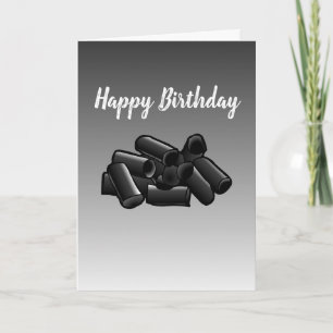 Carte d'anniversaire Réglisse