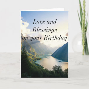 Carte d'anniversaire religieuse